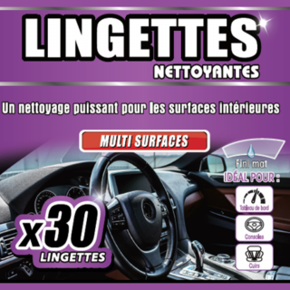 Lingettes De Nettoyage - Spécial Tableau De Bord