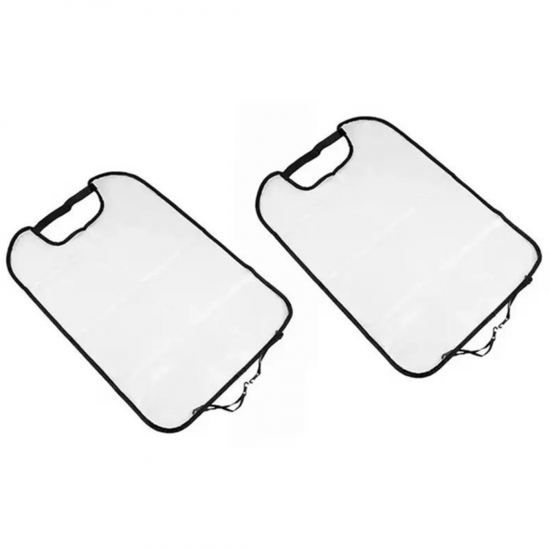 Housse de protection pour dossier de siège de voiture - VENTEO - Lot de 2  housses pour sièges arrière - Transparent et Imperméable - Dimensions 44 x