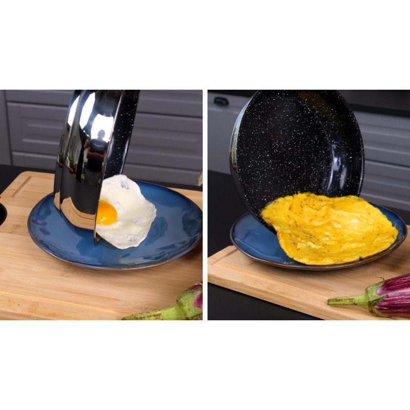 Poêles à Pâtes Metro Professional - 2 Pièces (24cm Et 28cm), Aluminium Antiadhésif, Poignée Inox