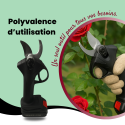 Sécateur électrique Sans Fil Venteo - Pour Jardin, Vignes, Arbres Fruitiers, Batterie Lithium, Coupe Précise