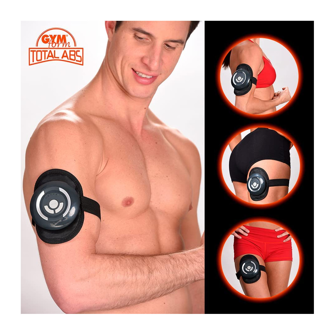Gymform Total Abs Platinum - Cintura Elettronica Addominali EMS Con 5 Sensori