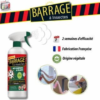 BARRIÈRE À INSECTES® - BARZONE Raquette et destructeur anti-moustiques 2 en  1